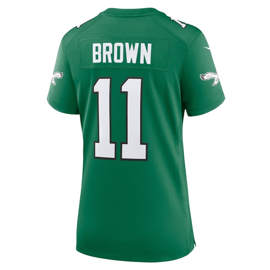 Women's Philadelphia Eagles A.J. Brown Nike Kelly Green Player Jersey - ujerseystore