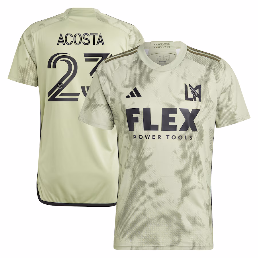 Men's LAFC Kellyn Acosta adidas Green 2023 Smokescreen Replica Player Jersey - ujerseystore