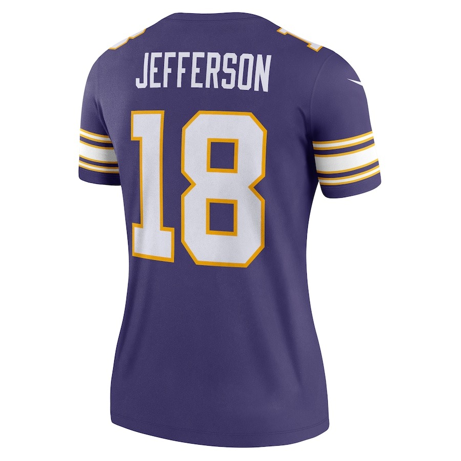 Women's Minnesota Vikings Justin Jefferson Nike Purple Alternate Legend Jersey - ujerseystore