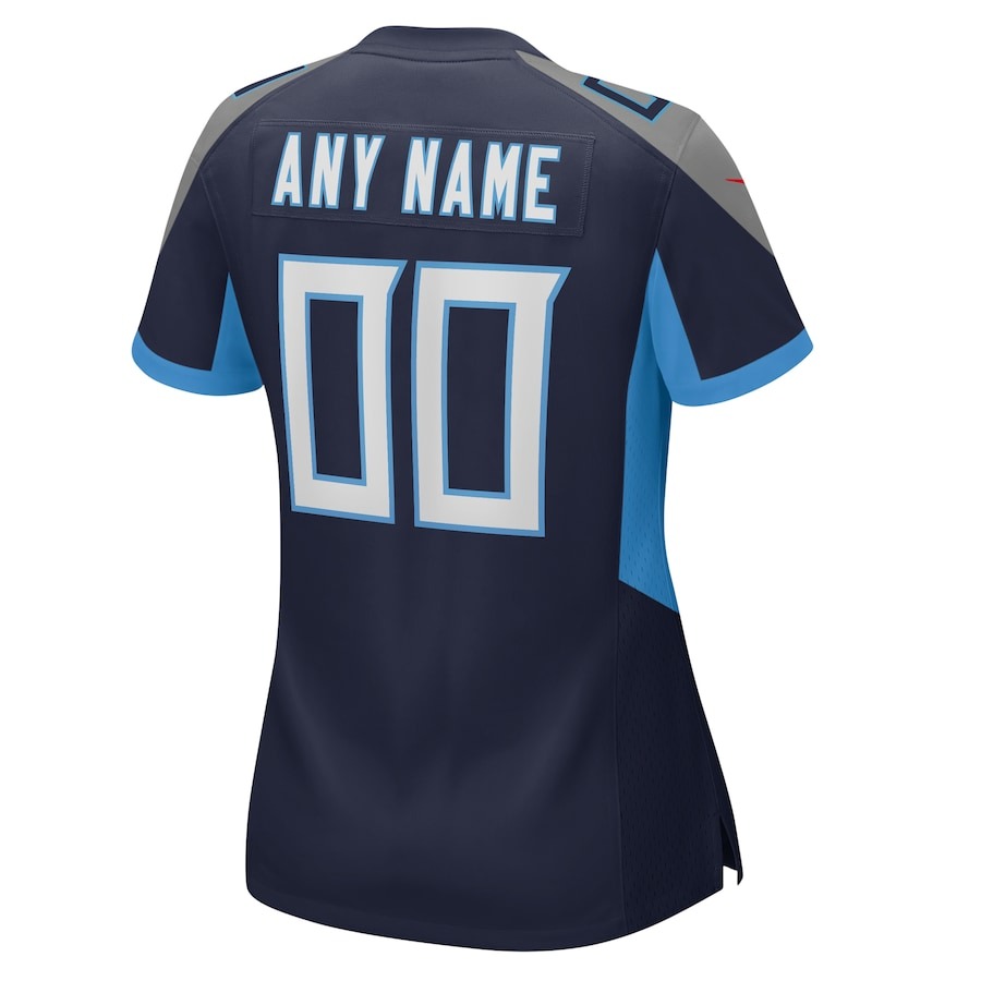 Women's Nike Navy Tennessee Titans Custom Game Jersey - ujerseystore