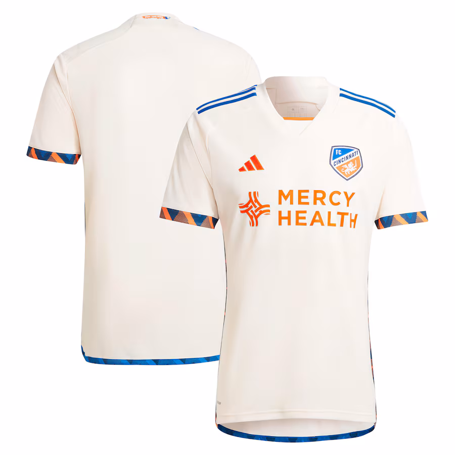 Men's FC Cincinnati  adidas White 2024 The Canvas Kit Replica Jersey - ujerseystore