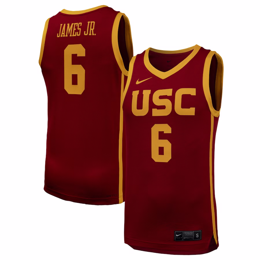 Bronny James USC Trojans Nike Replica Basketball Jersey - Cardinal - ujerseystore