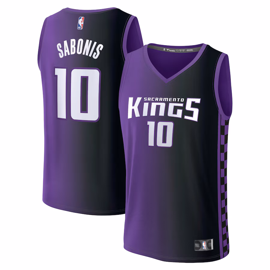 Men's Sacramento Kings Domantas Sabonis Fanatics Purple Fast Break Replica Player Jersey - Statement Edition - ujerseystore