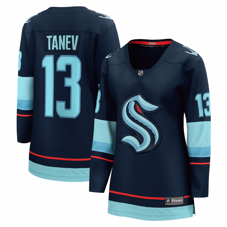 Women's Seattle Kraken Brandon Tanev Fanatics Deep Sea Blue Home Premier Breakaway Player Jersey - ujerseystore