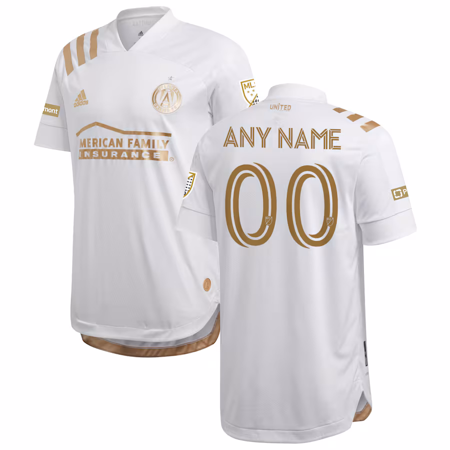 Men's Atlanta United FC adidas White 2020 Kings Custom Authentic Jersey - ujerseystore