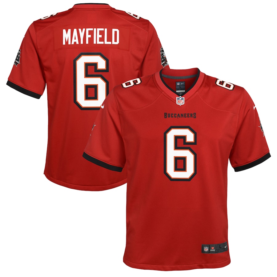 Youth Tampa Bay Buccaneers Baker Mayfield Nike Red Game Jersey - ujerseystore