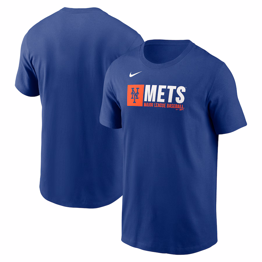 Men's New York Mets Nike Royal Team Block T-Shirt - ujerseystore