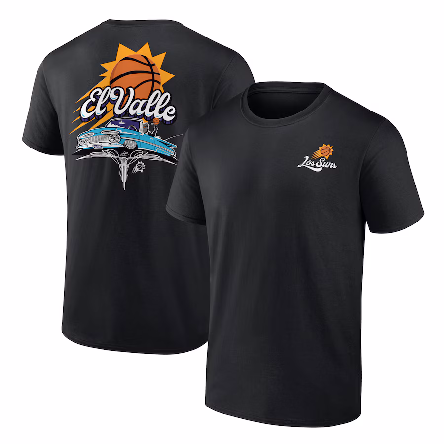 Men's Phoenix Suns Black Hispanic Heritage T-Shirt - ujerseystore