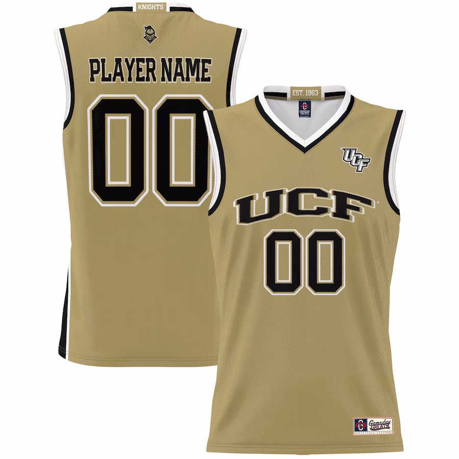 UCF Knights GameDay Greats Unisex  Lightweight NIL Pick-A-Player Basketball Jersey - Gold - ujerseystore