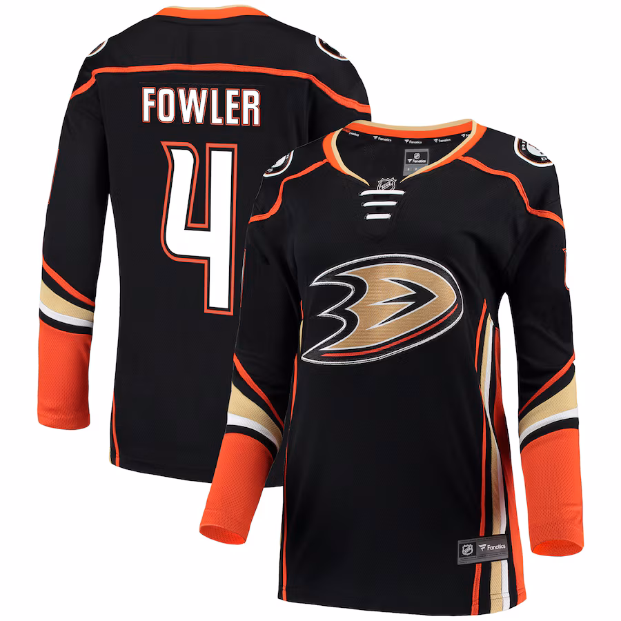 Women's Anaheim Ducks Cam Fowler Fanatics Black Breakaway Jersey - ujerseystore