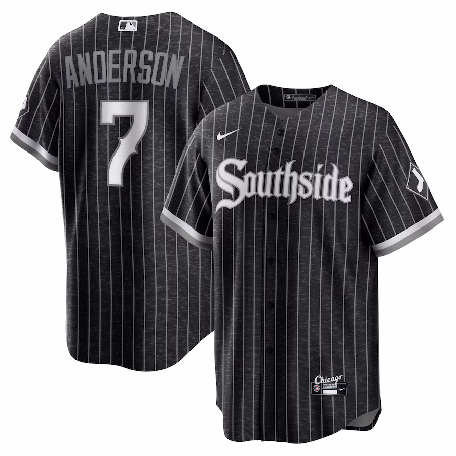 Men's Chicago White Sox Tim Anderson Nike Black City Connect Replica Player Jersey - ujerseystore