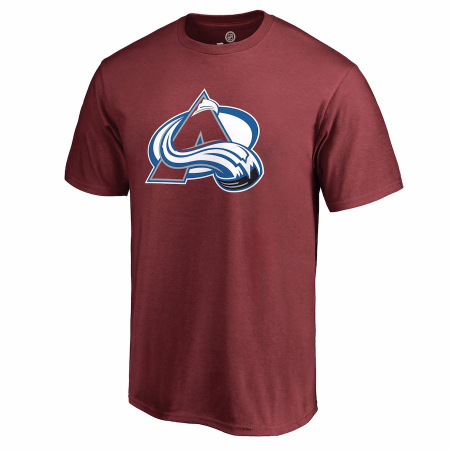 Men's Colorado Avalanche Burgundy Primary Logo T-Shirt - ujerseystore