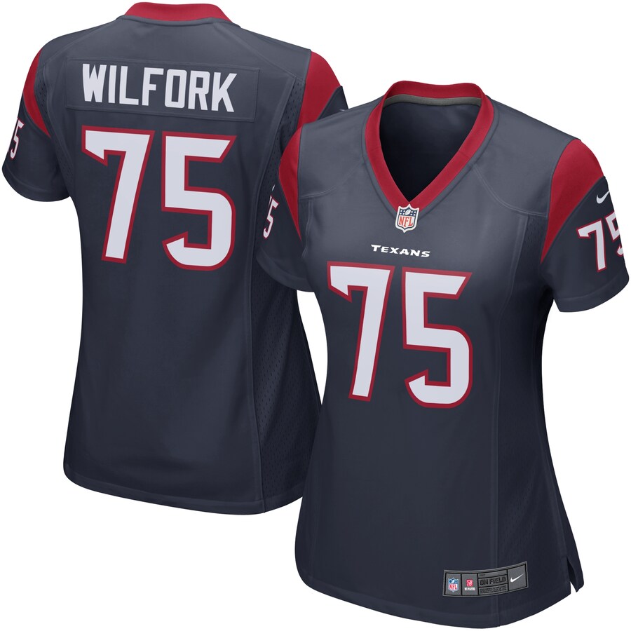 Women's Houston Texans Vince Wilfork Nike Navy Blue Game Jersey - ujerseystore