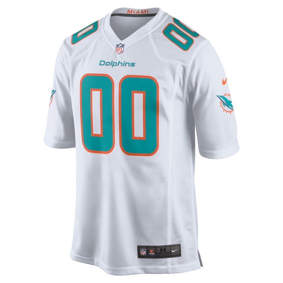 Men's Miami Dolphins Nike White Custom Game Jersey - ujerseystore