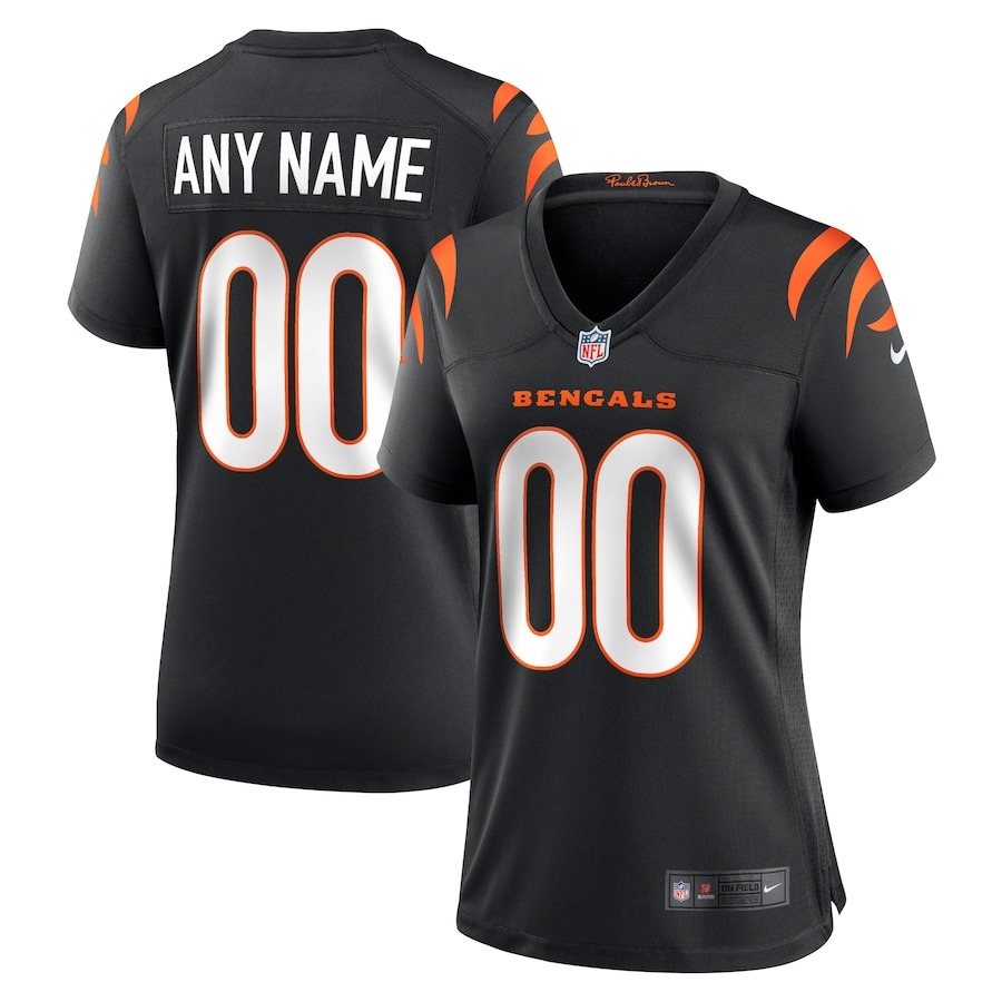 Women's Cincinnati Bengals Nike Black Game Custom Jersey - ujerseystore
