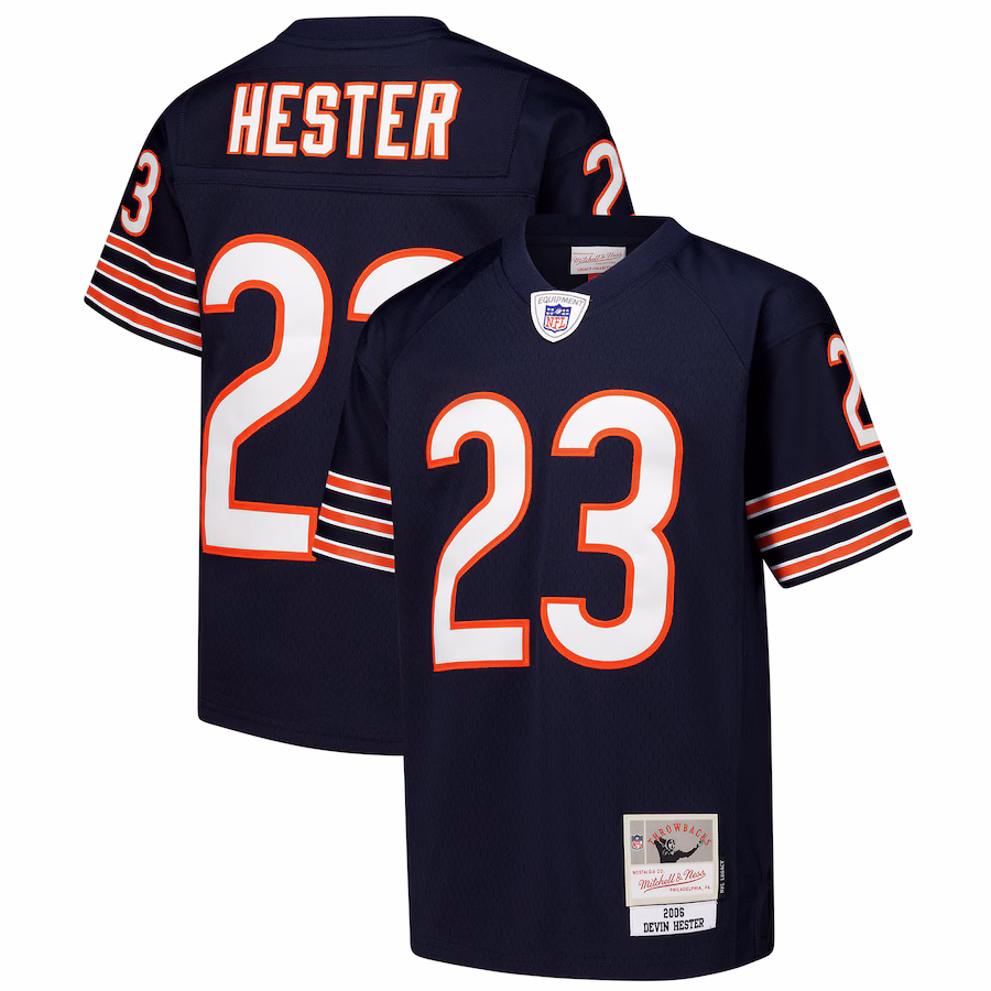 Youth Chicago Bears Devin Hester Mitchell & Ness Navy 2006 Legacy Jersey - ujerseystore