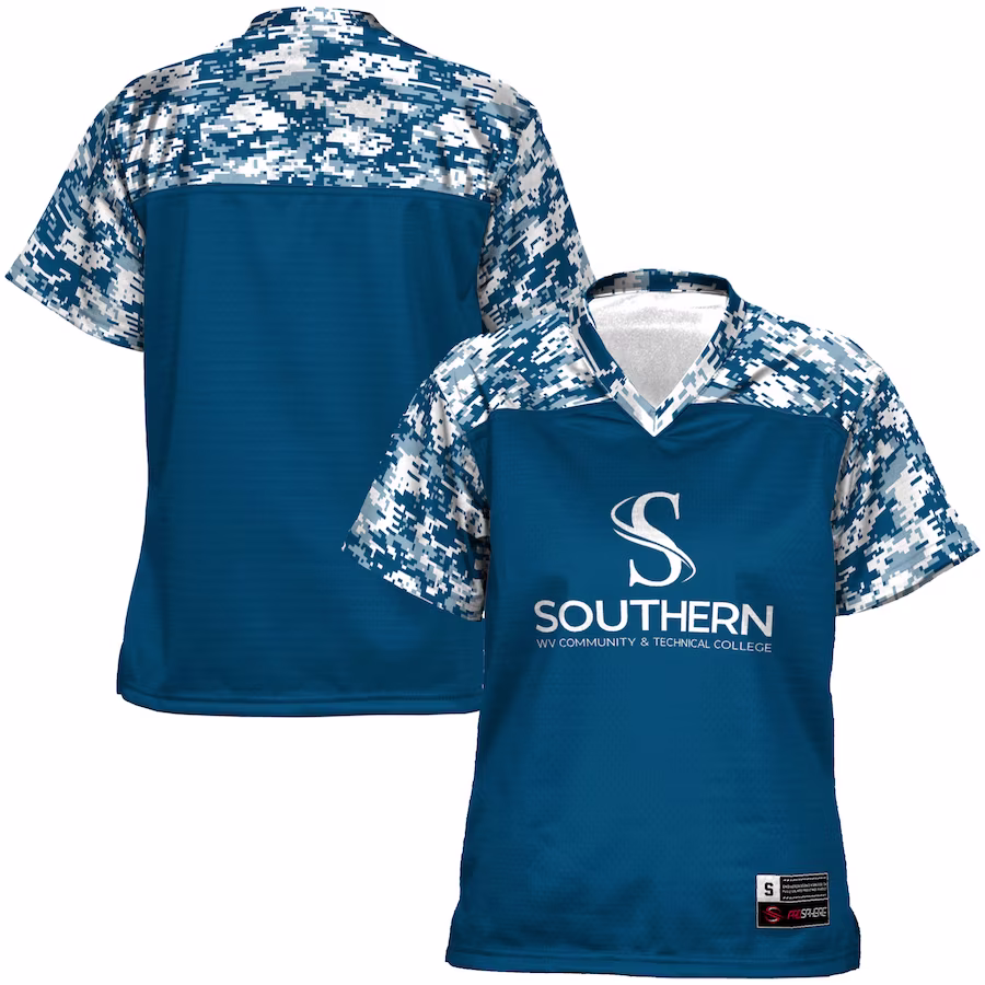 Southern West Virginia Community and Technical College GameDay Greats Women's Football Jersey - Blue - ujerseystore