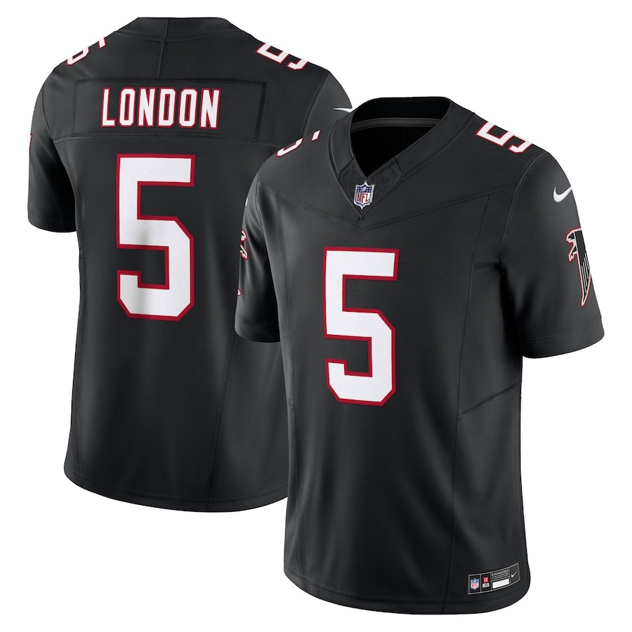 Men's Atlanta Falcons Drake London Nike Black Vapor F.U.S.E. Limited Jersey - ujerseystore