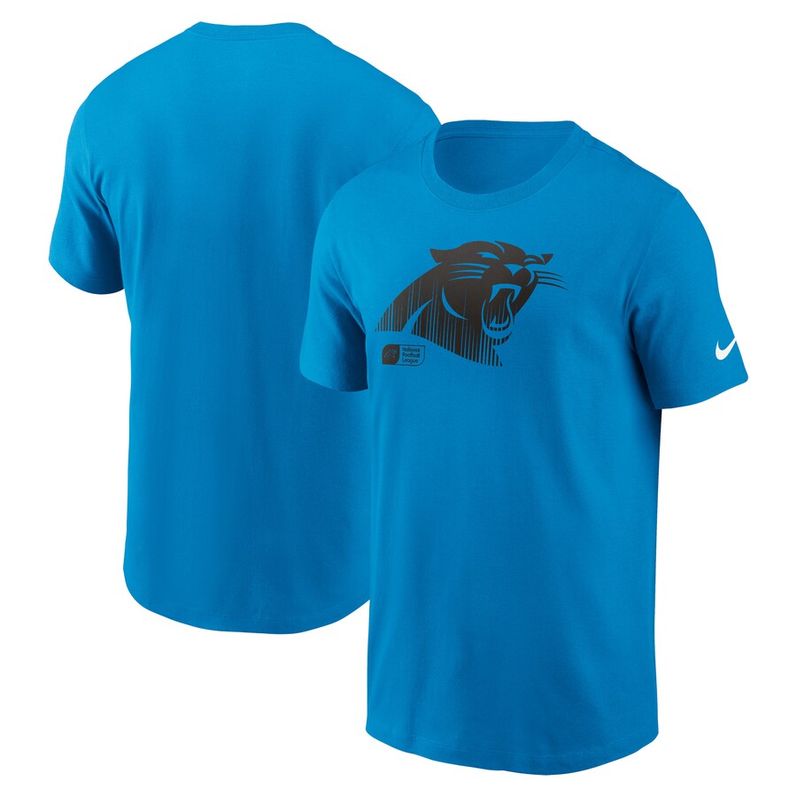 Men's Carolina Panthers Nike Blue Faded Essential T-Shirt - ujerseystore