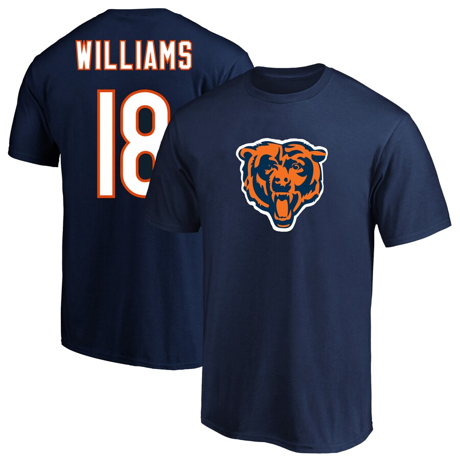 Men's Chicago Bears Caleb Williams Fanatics Navy  Big & Tall Name & Number T-Shirt - ujerseystore