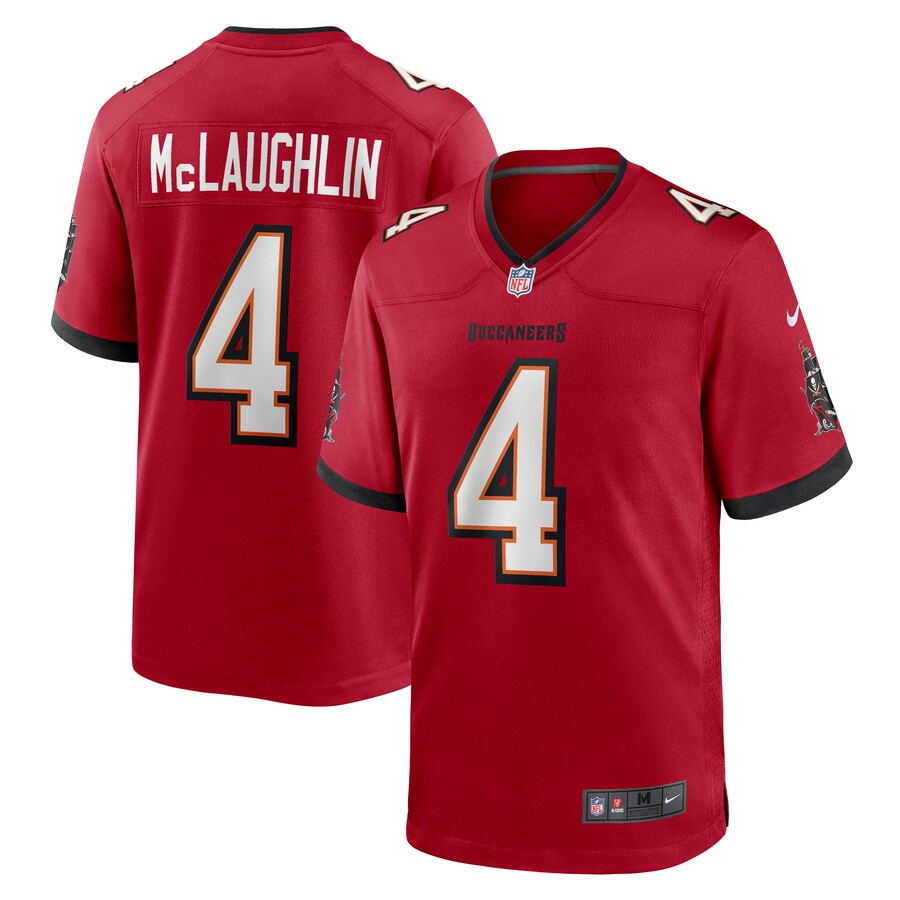 Men's Tampa Bay Buccaneers Chase McLaughlin Nike Red Game Player Jersey - ujerseystore