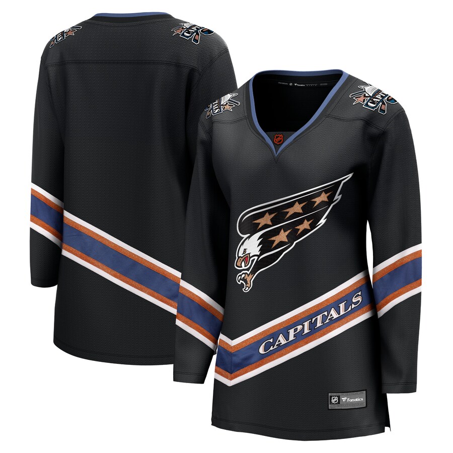 Women's Washington Capitals Fanatics Branded Black Special Edition 2.0 Breakaway Blank Jersey - ujerseystore