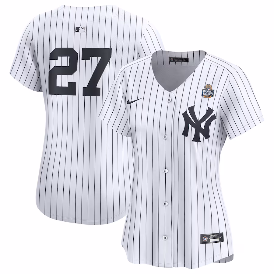 Women's New York Yankees Giancarlo Stanton Nike White 2024 World Series Limited Player Jersey - ujerseystore