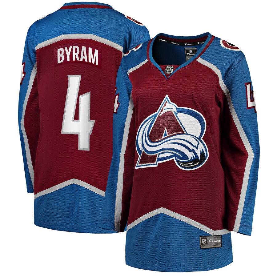 Women's Colorado Avalanche Bowen Byram Fanatics Branded Burgundy Home Breakaway Player Jersey - ujerseystore