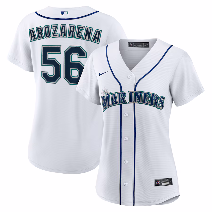 Women's Seattle Mariners Randy Arozarena Nike White Home Replica Jersey - ujerseystore