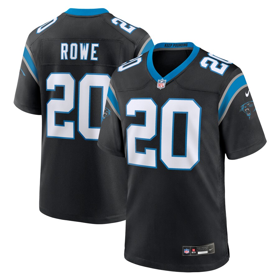 Men's Carolina Panthers Eric Rowe Nike Black Game Jersey - ujerseystore