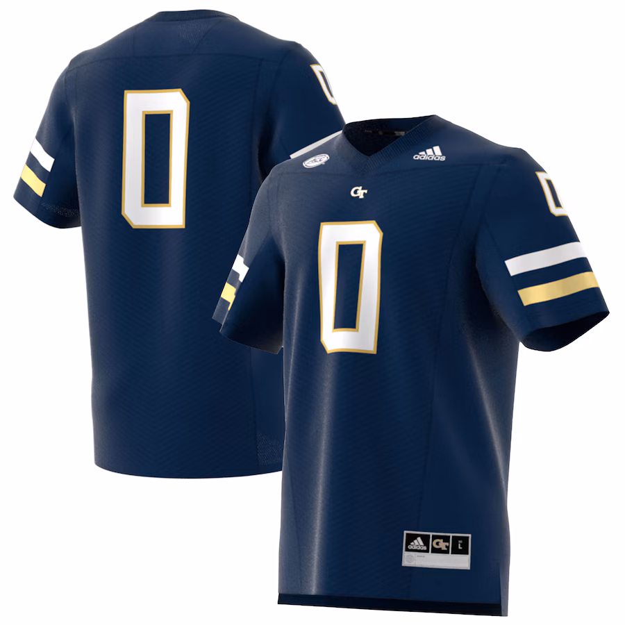 Men's adidas Navy Georgia Tech Yellow Jackets Premier Strategy Jersey - ujerseystore