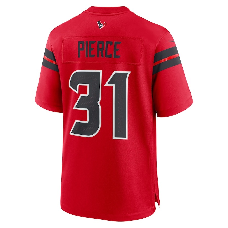 Men's Houston Texans Dameon Pierce Nike Red Alternate Game Jersey - ujerseystore