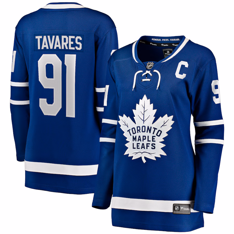 Women's Toronto Maple Leafs John Tavares Fanatics Blue Home Breakaway Player Jersey - ujerseystore
