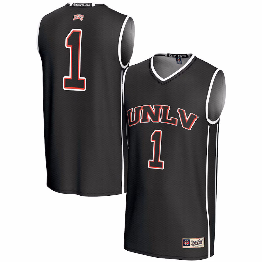 Youth GameDay Greats #1 Black UNLV Rebels Lightweight Basketball Jersey - ujerseystore