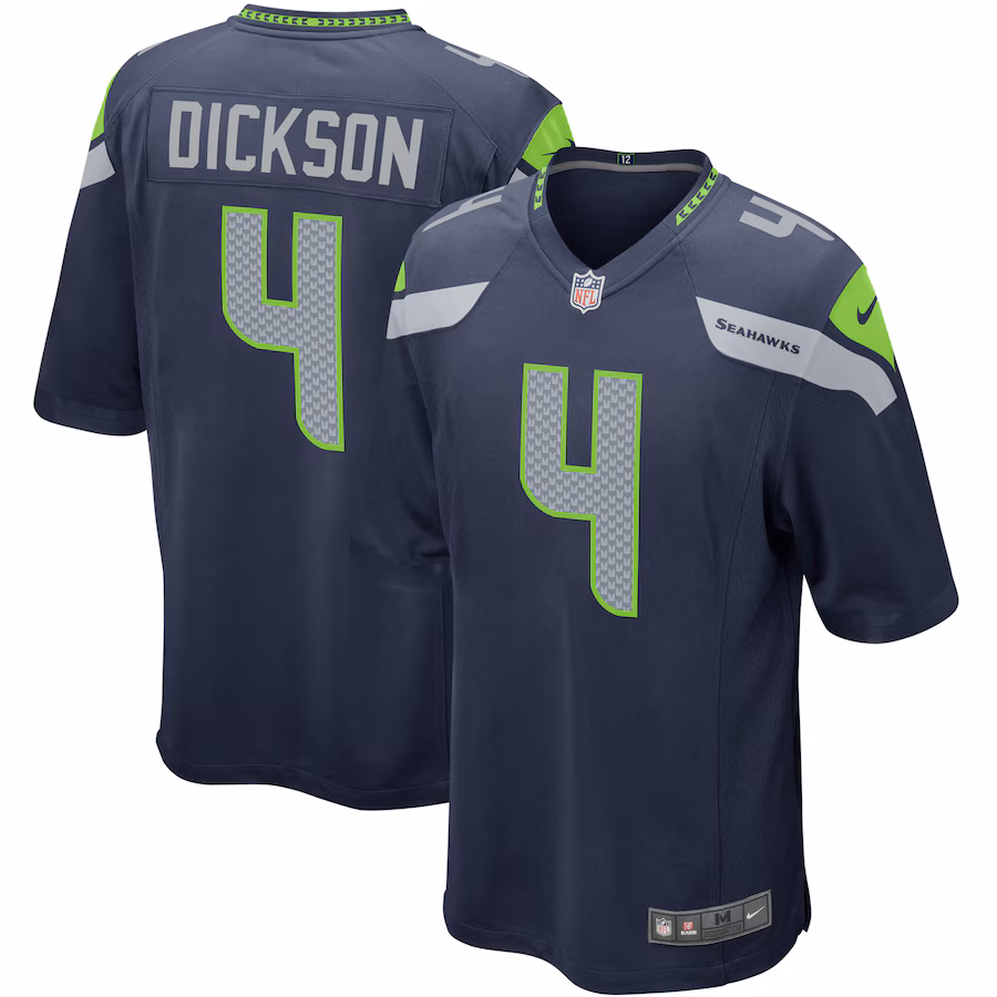 Men's Seattle Seahawks Michael Dickson Nike College Navy Player Game Jersey - ujerseystore