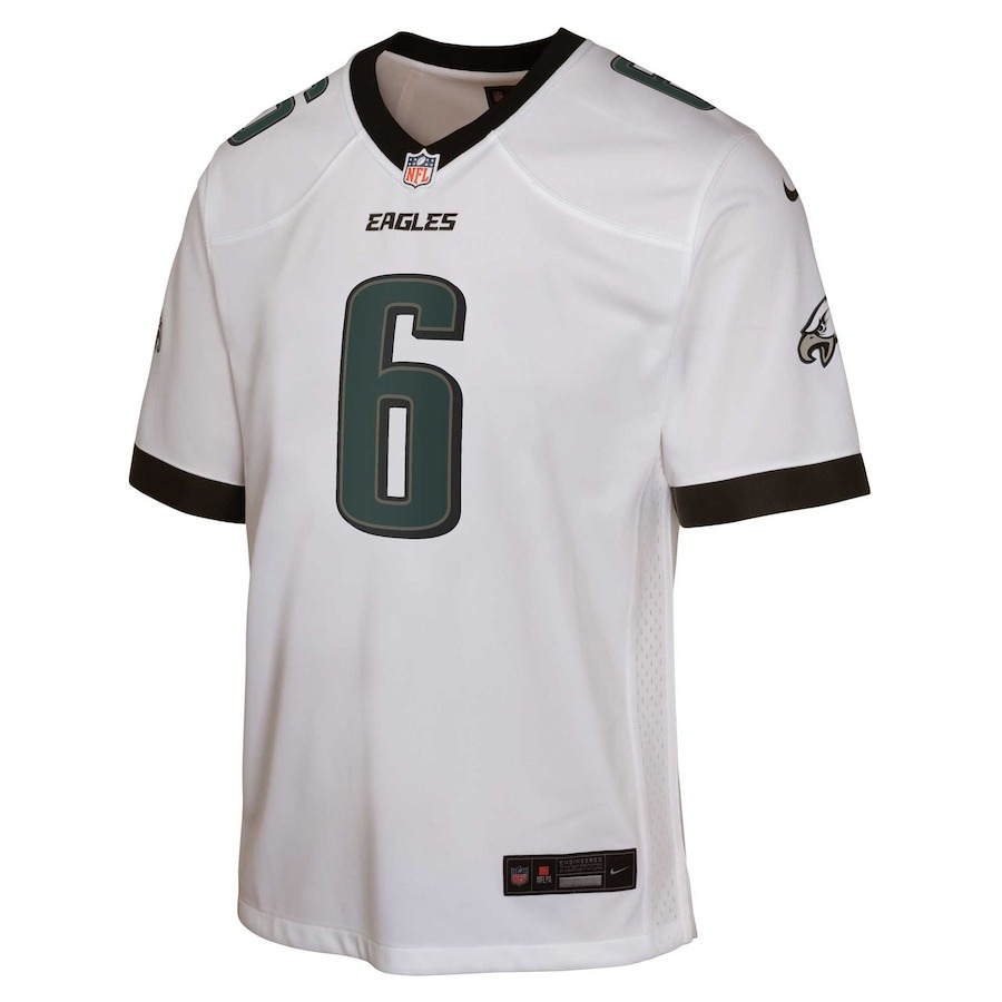 Youth Philadelphia Eagles DeVonta Smith Nike White Game Jersey - ujerseystore
