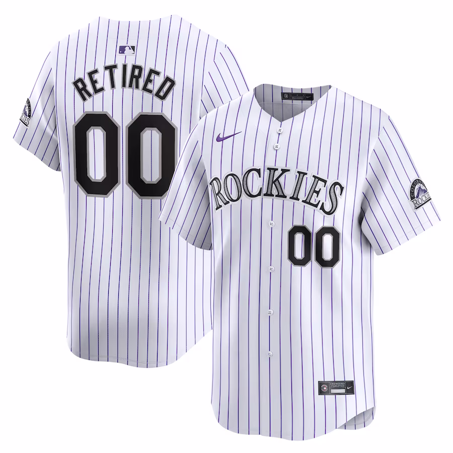 Men's Colorado Rockies Nike White Home Limited Pick-A-Player Retired Roster Jersey - ujerseystore