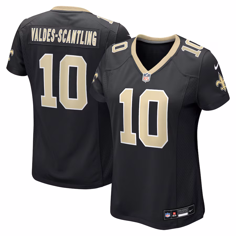 Women's New Orleans Saints Marquez Valdes-Scantling Nike Black Game Jersey - ujerseystore