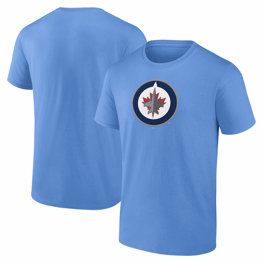Men's Winnipeg Jets Fanatics Blue Alternate Logo T-Shirt - ujerseystore