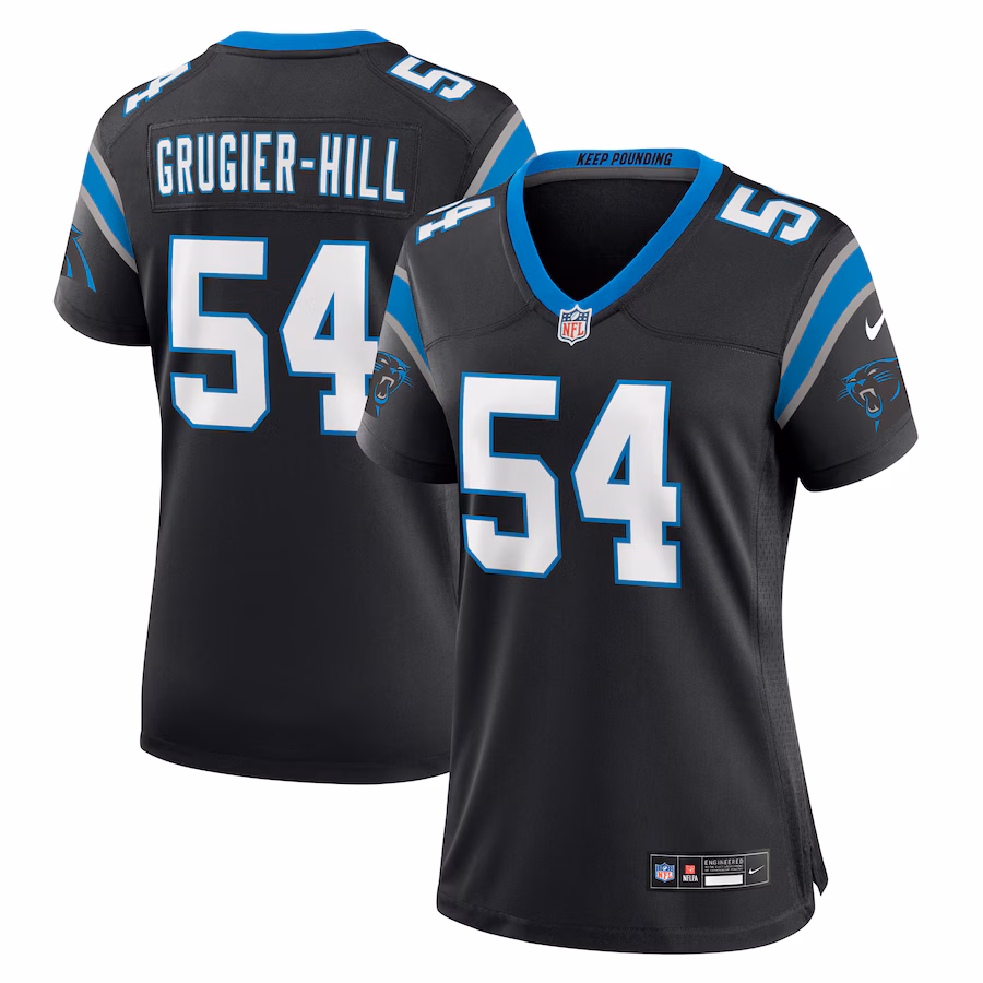 Women's Carolina Panthers Kamu Grugier-Hill Nike Black Game Jersey - ujerseystore