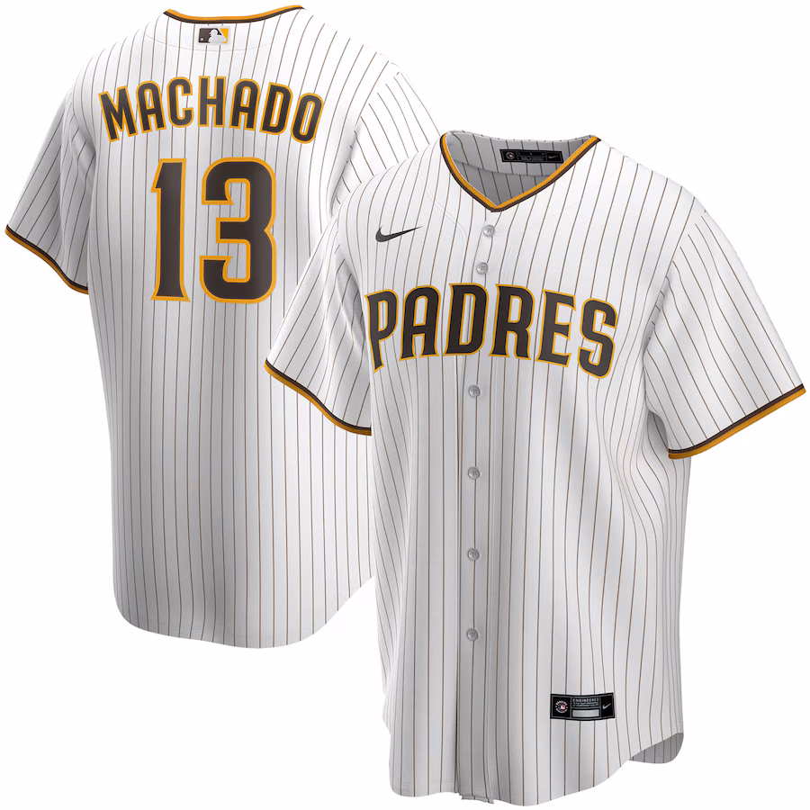 Men's San Diego Padres Manny Machado Nike White Home Replica Player Jersey - ujerseystore