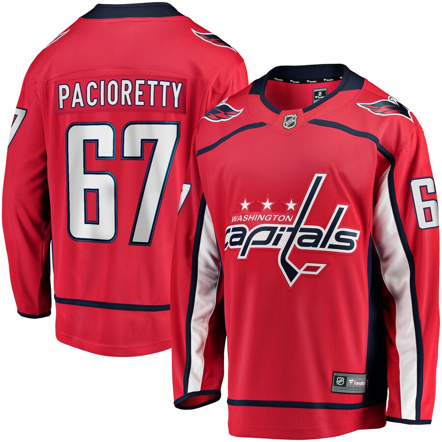 Men's Washington Capitals Max Pacioretty Fanatics Branded Red Home Breakaway Player Jersey - ujerseystore