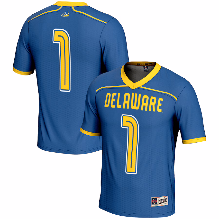 Youth GameDay Greats #1 Blue Delaware Fightin' Blue Hens Lightweight Lacrosse Fashion Jersey - ujerseystore