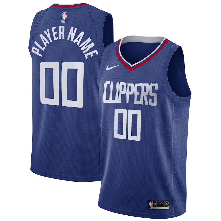 Men's LA Clippers Nike Royal 2020/21 Swingman Custom Jersey - Icon Edition - ujerseystore