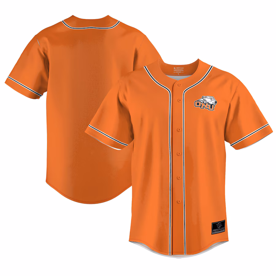 Youth ProSphere Orange Ohio Northern Polar Bears Baseball Jersey - ujerseystore