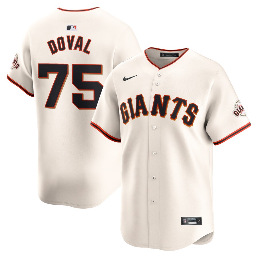 Men's San Francisco Giants Camilo Doval Nike Cream Home Limited Player Jersey - ujerseystore