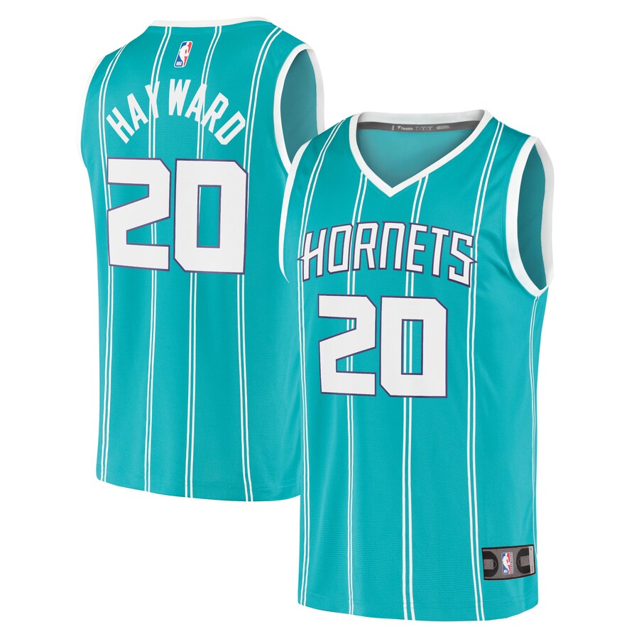 Men's Charlotte Hornets Gordon Hayward Fanatics Teal 2020/21 Fast Break Replica Player Jersey - Icon Edition - ujerseystore