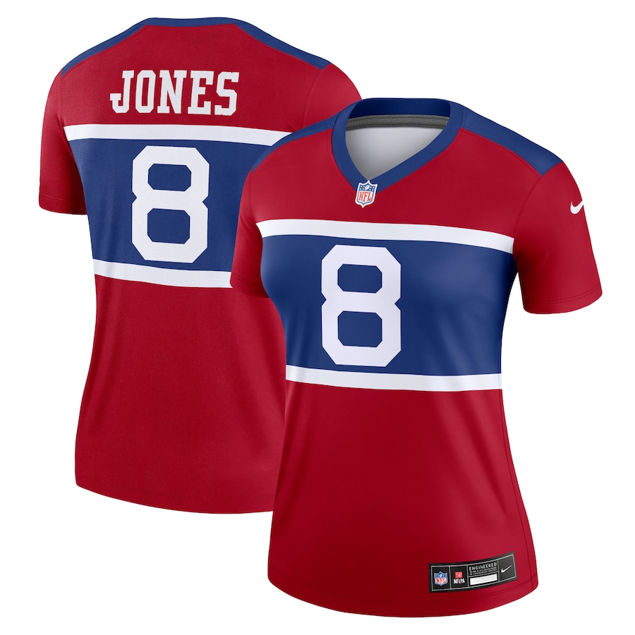Women's New York Giants Daniel Jones Nike Century Red Alternate Legend Player Jersey - ujerseystore