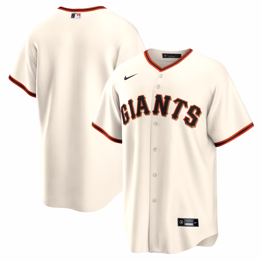 Men's San Francisco Giants Nike Cream Home Blank Replica Jersey - ujerseystore