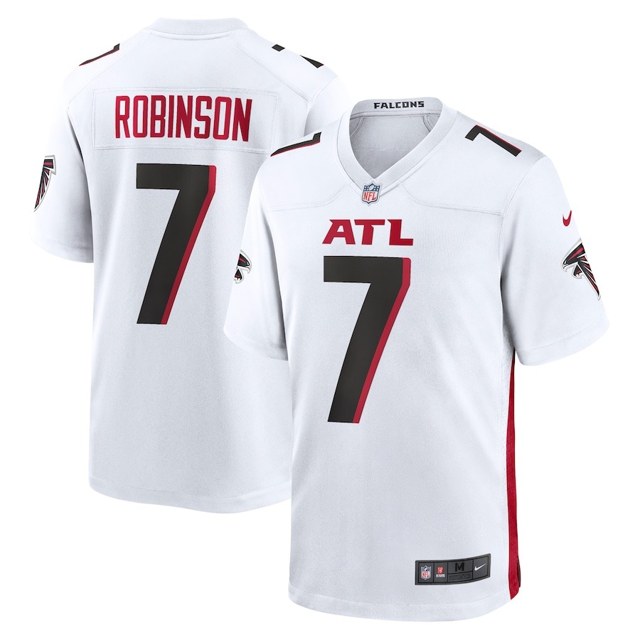 Men's Atlanta Falcons Bijan Robinson Nike White 2023 NFL Draft First Round Pick Game Jersey - ujerseystore